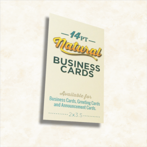 Natural Uncoated Business Cards